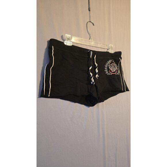Mossimo Supply Co Shorts Womens Medium Black Cotton Drawstring Lounge Casual - Picture 2 of 9